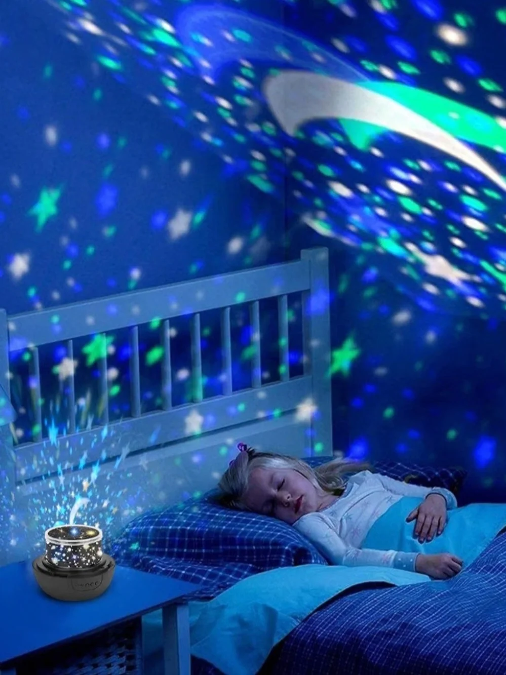 New LED Projector Nightlight – Starry Sky Room Decor (NIB)
